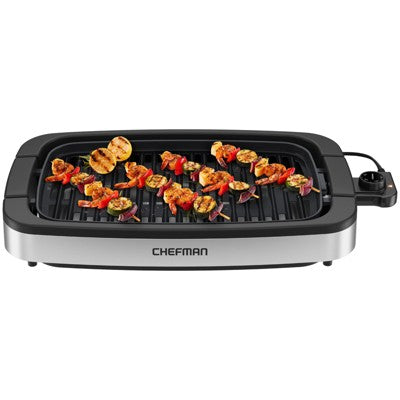 Smokeless Indoor Electric Grill with Adjustable Heat