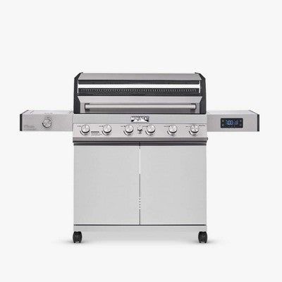 Smart 6-Burner Stainless Grill with Modern Controls