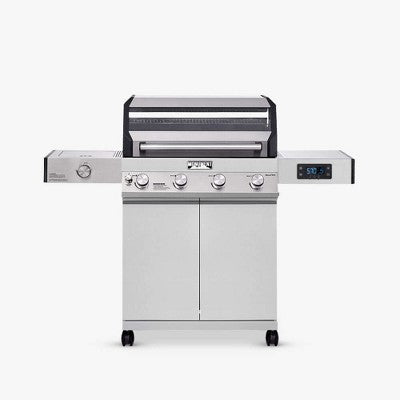 Smart 4-Burner Stainless Grill for Weeknight Cooking