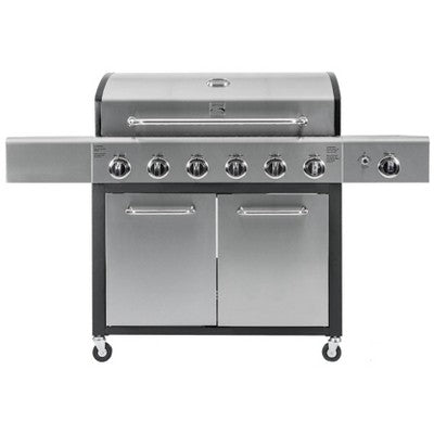 XL 6-Burner Gas Grill with Side Burner Option