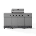 Island-Style 5-Burner Gas Grill with Storage Base