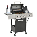 Three-Burner Gas Grill with Side Burner Cover