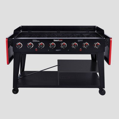 High-Capacity 8-Burner Gas Grill for Events