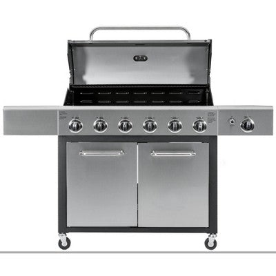 XL 6-Burner Gas Grill with Side Burner Option