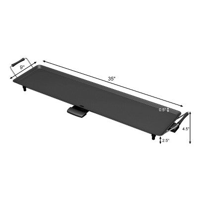 Electric Teppanyaki Tabletop Grill with Nonstick Plate