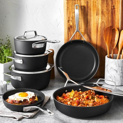 10-Piece Nonstick Cookware Set for Easy Cleanup