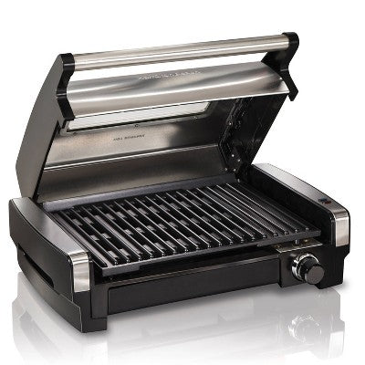 Indoor Searing Grill with Glass Viewing Lid