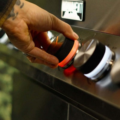 Smart 6-Burner Stainless Grill with Modern Controls