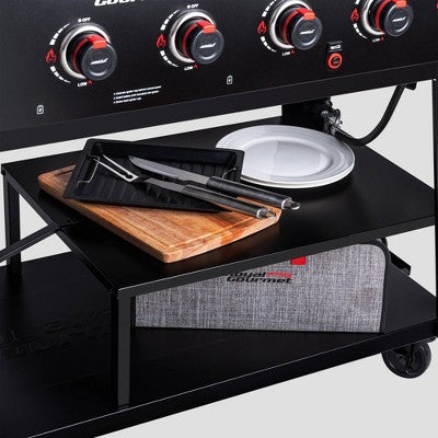 High-Capacity 8-Burner Gas Grill for Events